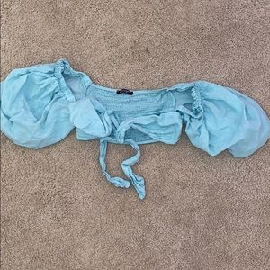 NastyGal Tie-Front Crop Top